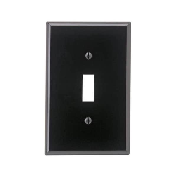 Leviton Leviton 00PJ1-00E 1 Gang Wallplate Switch Black 3222023 - main